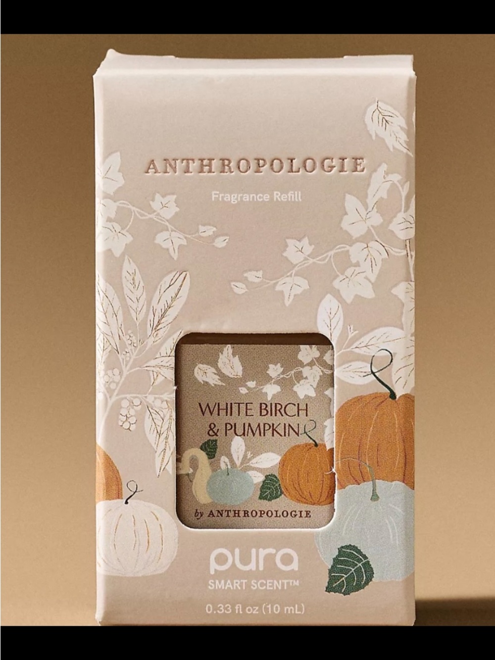 Anthropologie White Birch & Pumpkin Pura Fragrance Refill Pura- Cream & Orange
